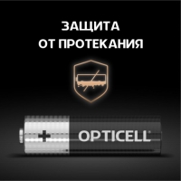 Батарейка алкалиновая OPTICELL, AA, LR6-8BL, 1.5В, блистер, 8 шт