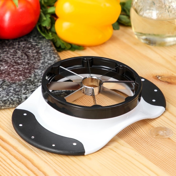 Яблокорезка Magistro Vegan pro, 18,5×12×4 см, цвет чёрно - белый Яблокорезка Magistro Vegan pro, 18,5×12×4 см, цвет чёрно - белый