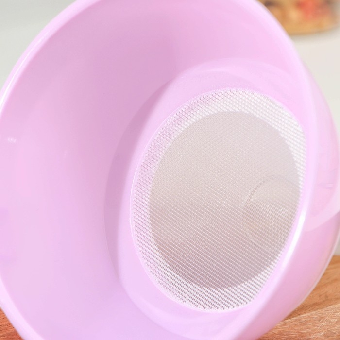 Воронка-сито пластиковая «Комбо», 28×15×15,3 см, цвет сиреневый Воронка-сито пластиковая «Комбо», 28×15×15,3 см, цвет сиреневый