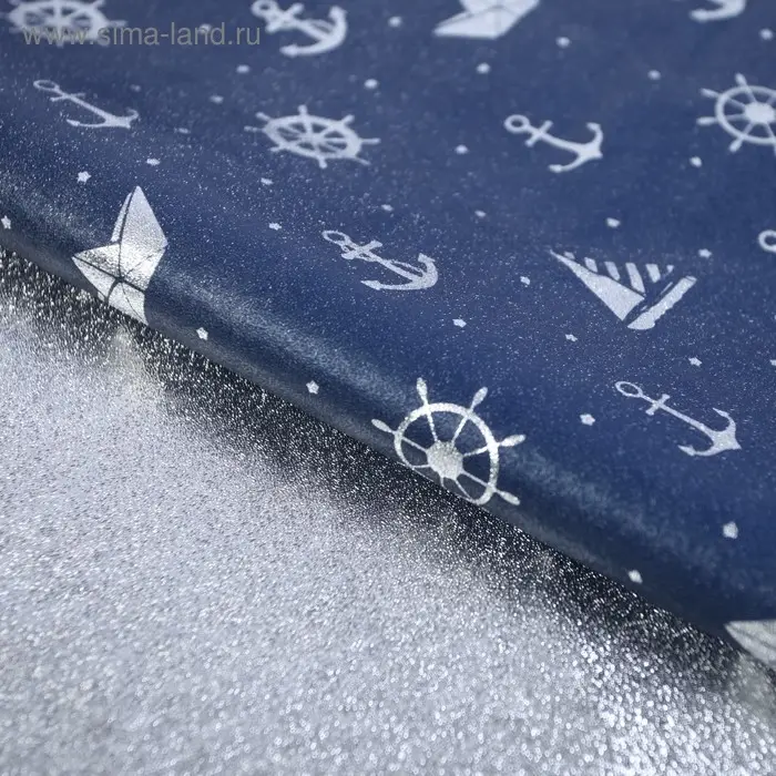 Плёнка упаковочная фольгированная «Море», 70 × 50 см Плёнка упаковочная фольгированная «Море», 70 × 50 см