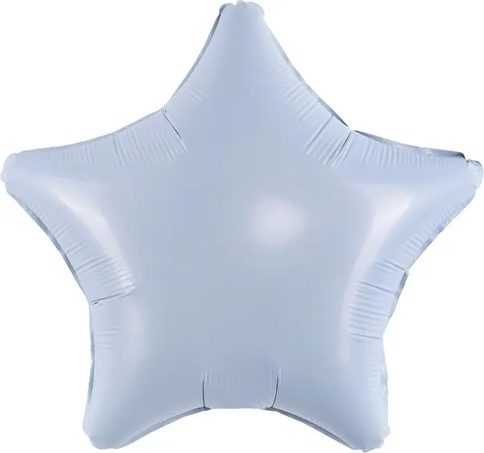Воздушный шар, звезда, цвет нежно-голубой, фольга, набор 5 шт. Воздушный шар, звезда, цвет нежно-голубой, фольга, набор 5 шт.