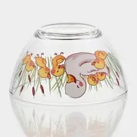 Набор детской посуды &laquo;Утята&raquo;, 3 предмета: кружка, салатник, тарелка, стекло, прозрачный