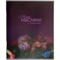 Тетрадь 96 листов в клетку Calligrata &laquo;Светотень&raquo;, блок №2, серые листы, обложка МИКС