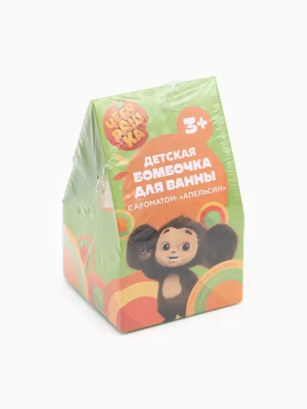 Бомбочка для ванны 40г в коробке, детская, Чебурашка
