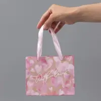 Пакет подарочный крафтовый, упаковка, &laquo;With love&raquo;, S 15&times;12&times;5.5 см