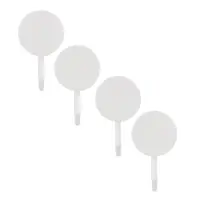 Крючки самоклеящиеся тм VETTA, полистирол, цвет белый, 4шт