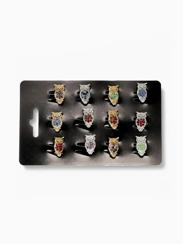 Брошь &laquo;Сова&raquo;, маленькая, МИКС