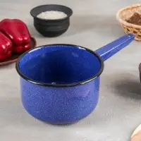 Ковш эмалированный цилиндрический, 1.5 л, МИКС