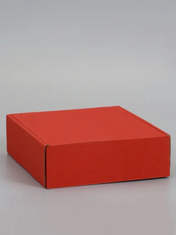 Коробка самосборная, красная, для подарков, хранения и отправки посылок, 21&times;21&times;7 см 6914772