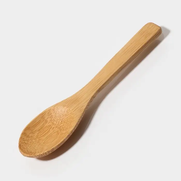 Банка для хранения сыпучих Bella Tenero &laquo;Эко&raquo;, 400 мл, 10.5&times;8.5 см, с бамбуковой крышкой, с ложкой, стекло