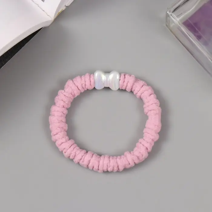 Резинка для волос Резинка для волос "Махрушка спорт бантик" колор, 5,5 см, микс