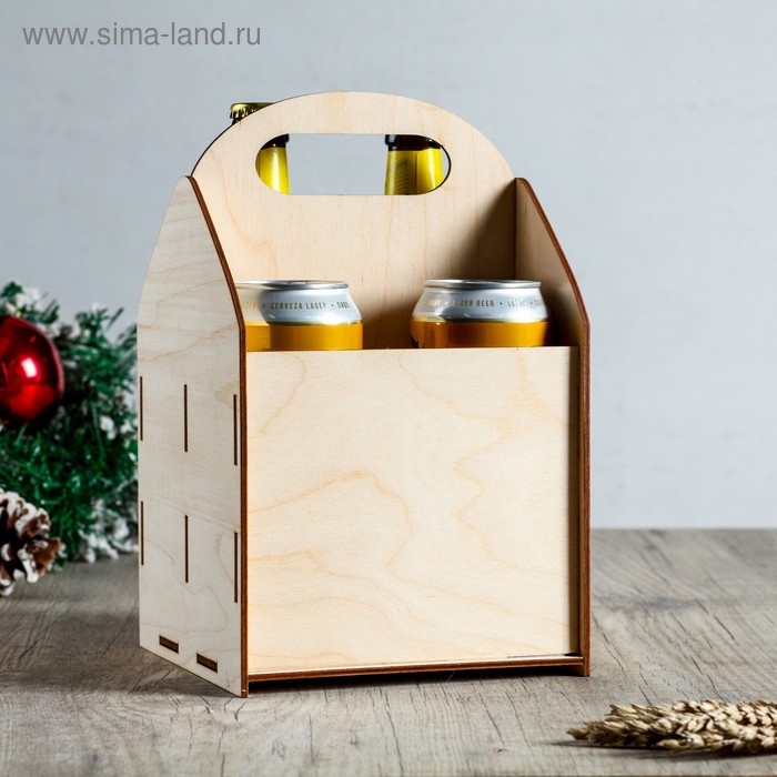Ящик под пиво  Ящик под пиво "Счастья в Новом Году!" Дед Мороз