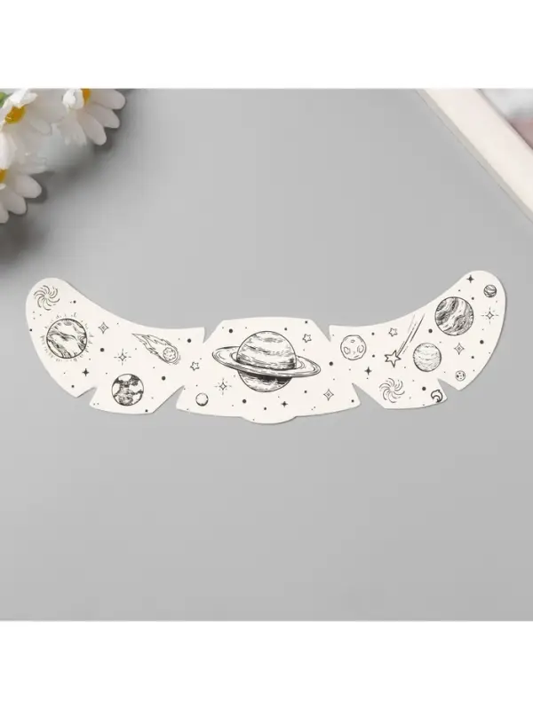 Переводная тату на тело чёрная «Веснушки. Космос», 16×5 см Переводная тату на тело чёрная «Веснушки. Космос», 16×5 см