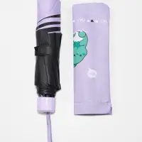 Зонт механический &laquo;Динозавр&raquo;, 4 сложения, 8 спиц, R=49/56 см, d=98 см, МИКС