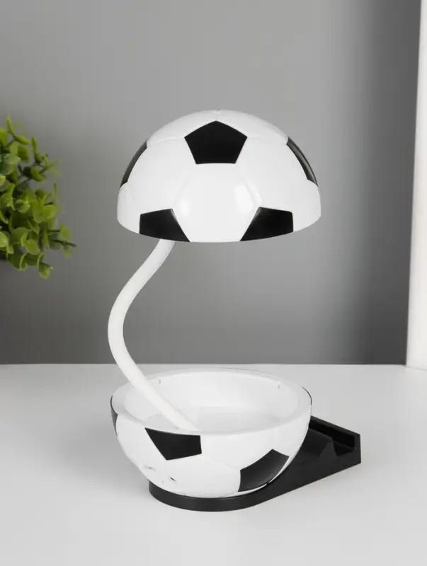 Ночник подставка под телефон "Футбольный мяч" 4хLED 3Вт 5V USB АКБ 2 режима 9,5х12,5х10 см   1091621