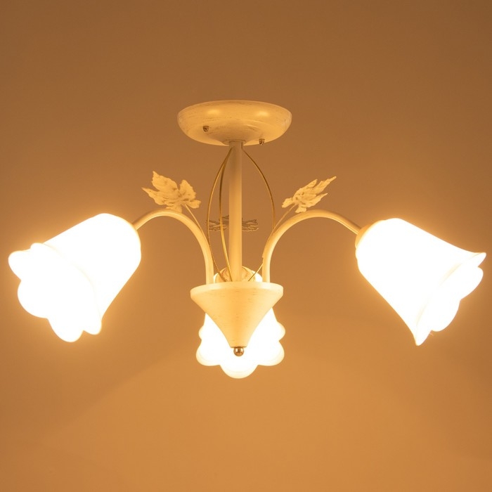 Люстра Люстра "Букет" 3х15Вт Е27 МОДЕЛЬ: BR 00229 белый