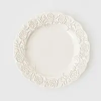 Тарелка Garden rose, d=15 см, фарфор, белая