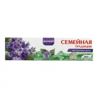 Зубная паста &laquo;Семейная традиция&raquo;, для здоровья десен, шалфей, 100 г