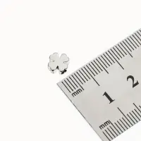 Бусина-разделитель родир. «Клевер», 7×7мм, d(вн.)=2мм, (набор 10 штук), медь, цвет серебро Бусина-разделитель родир. «Клевер», 7×7мм, d(вн.)=2мм, (набор 10 штук), медь, цвет серебро