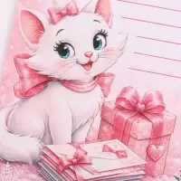 Письмо Деду Морозу, А4, &laquo;Кошечка&raquo; МИКС
