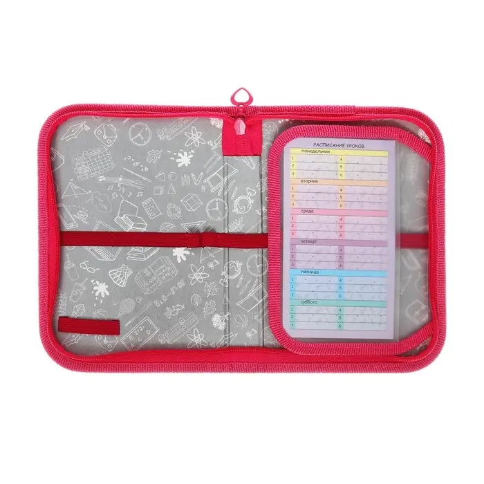 Пенал 1 секция 130 х 190 х 30 мм, с откидной планкой, ПКК 07-19 "Плюшевый мишка" ламинированный картон, с эффектом 3D