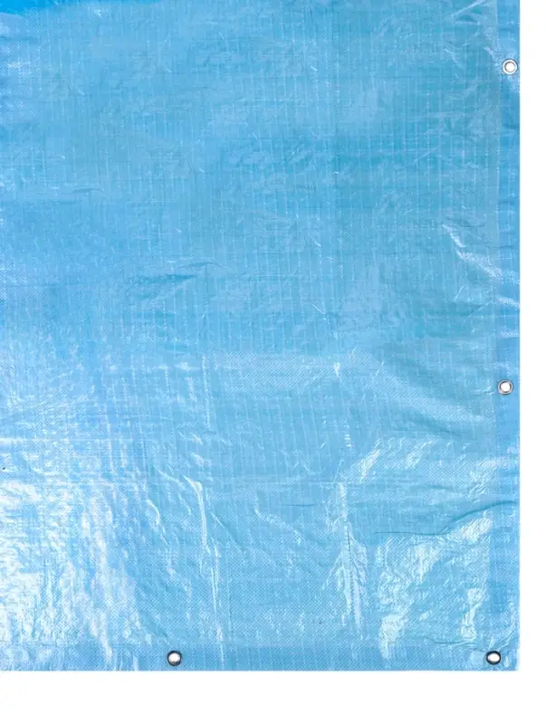 Тент защитный, 2&times;3 м, плотность 75 г/м&sup2;, УФ, люверсы шаг 1 м, голубой