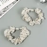 Резинка для волос "Летиция" (набор 2 шт) 7 см, молочный Резинка для волос "Летиция" (набор 2 шт) 7 см, молочный