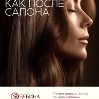Шампунь для волос, питающий уход, аромат малины, 250 мл, Рябина