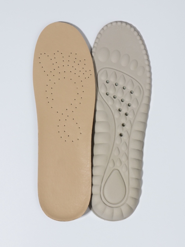 Стельки (нат.кожа, латекс) универс 39-40р-р 25,5см (пара) серый пак SS