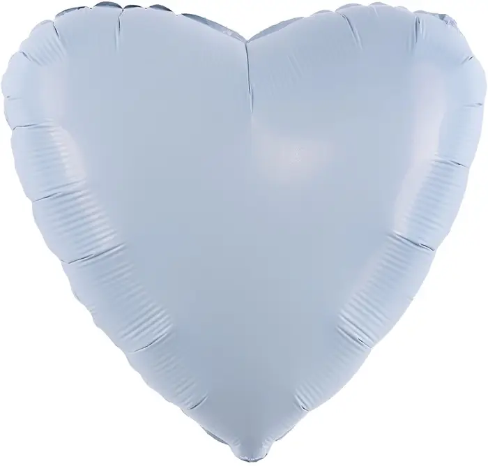Воздушный шар, сердце, цвет нежно-голубой, фольга, набор 5 шт. Воздушный шар, сердце, цвет нежно-голубой, фольга, набор 5 шт.