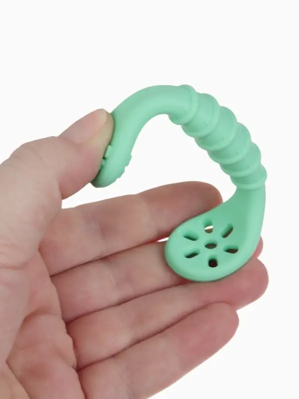 Ложка детская для прикорма, силикон, набор 3 шт., мятный M&B