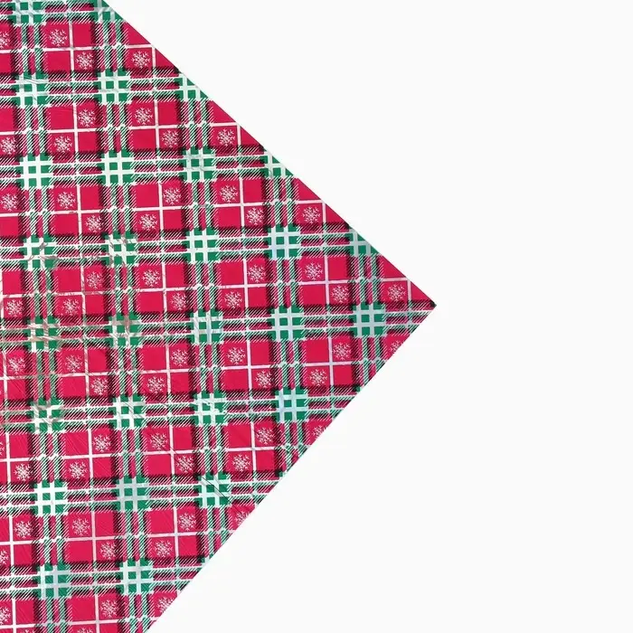 Плёнка упаковочная на Новый год полиграфичная «Клетка», 100 х 70 см Плёнка упаковочная на Новый год полиграфичная «Клетка», 100 х 70 см