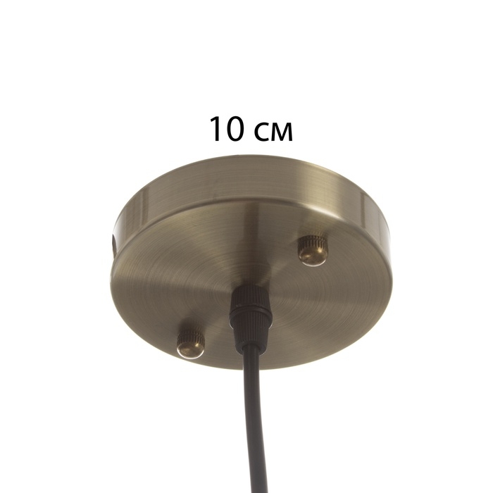 Светильник Светильник "Лорд" 1х40Вт Е27 бронза/черный 12х12х34(134)см