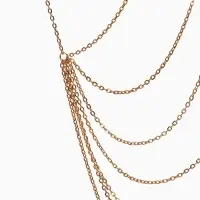 Бодичейн на тело, цепочки, 55 см, цвет золото