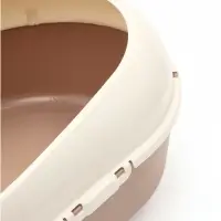 Лоток для кошек &laquo;Космо&raquo; 51.9&times;37.8&times;21.3 см, с бортом без сетки, коричневый
