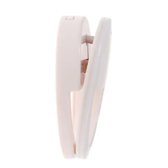 Светодиодная кольцевая лампа для телефона Luazon AKS-03, от батареек, 3 режима, белая