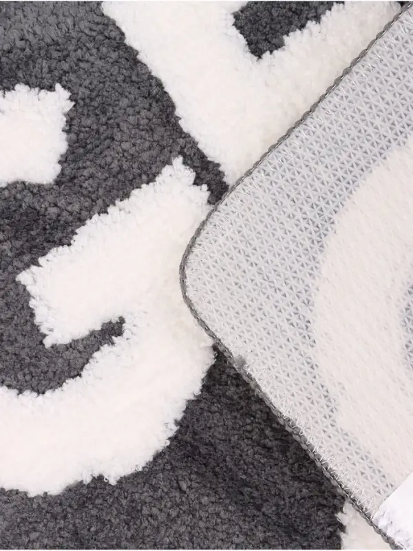 Коврик Доляна Get Naked, 50&times;80 см, микрофибра, темно-серый