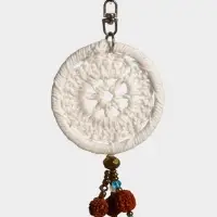 Брелок "Ловец снов" 19 см, цв. белый Брелок "Ловец снов" 19 см, цв. белый