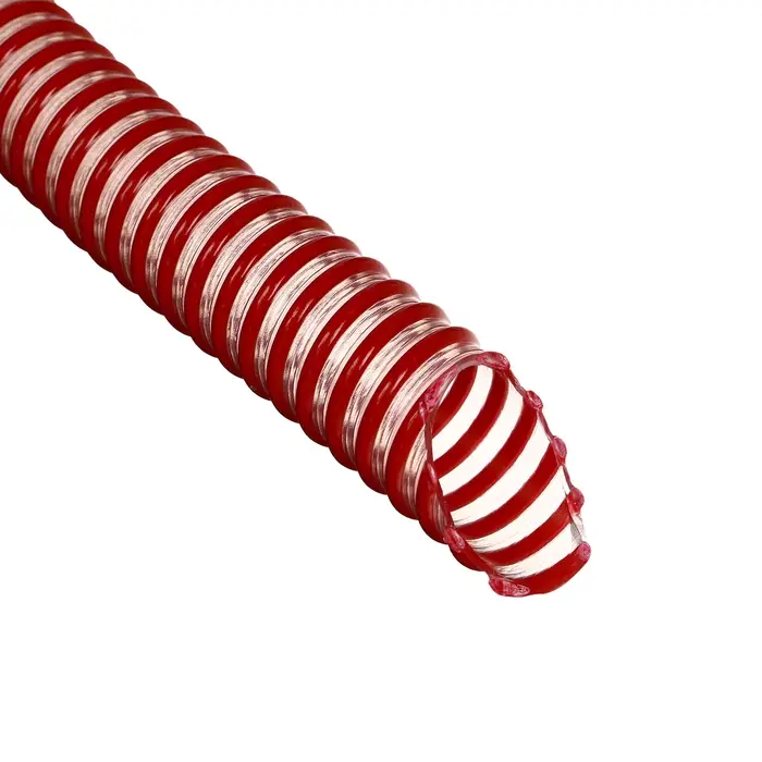 Шланг напорно-всасывающий армированный, ПВХ, 25 мм, 25 м, со спиралью