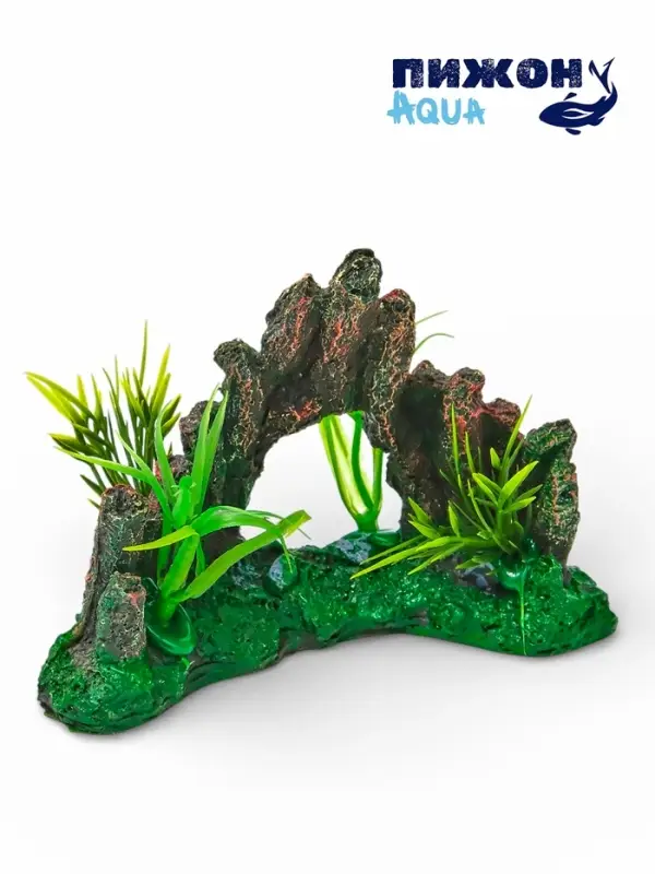 Декор для аквариума "Каменные джунгли", 14 х 5 х 9,5 см