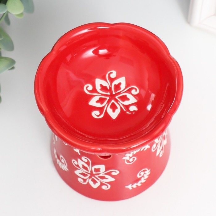 Аромалампа керамика Аромалампа керамика "Цветы и веточки" МИКС 10х10х10,5 см