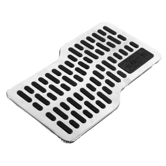 Накладка-подпятник для автоковрика, металлическая с креплением Накладка-подпятник для автоковрика, металлическая с креплением