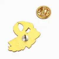 Значок "9 Мая", цветной в золоте