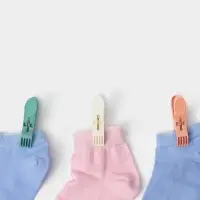 Прищепки для белья Доляна, 24 шт., 7&times;1.5 см, ширина низа 4.5 см