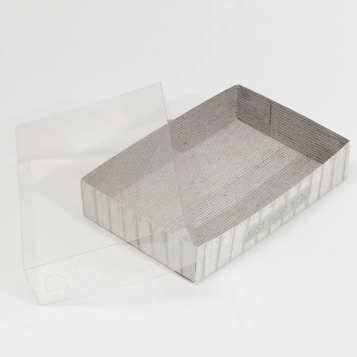 Кондитерская упаковка, коробка для макарун с PVC крышкой, «Дерево», 18 х 12 х 3.5 см Кондитерская упаковка, коробка для макарун с PVC крышкой, «Дерево», 18 х 12 х 3.5 см