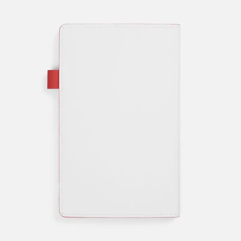 Ежедневник White Shall, недатированный, бело-красный Ежедневник White Shall, недатированный, бело-красный