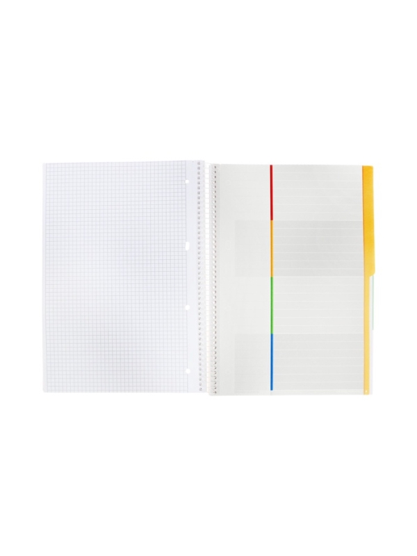 Тетрадь А4 120л кл на спирали "Тот самый кот", S-touch,многоур перф,3цв разд,офс 60-65г/м²