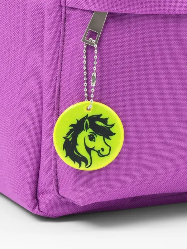 Светоотражающий элемент двусторон голова лошадки 4,7*4,7см цепочка салатовый АУ Светоотражающий элемент двусторон голова лошадки 4,7*4,7см цепочка салатовый АУ