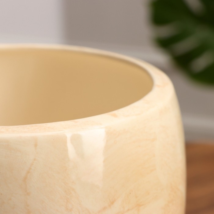 Набор горшков 3 шт. Набор горшков 3 шт. "Весна" бежевые 15 л/ 5,5 л/ 1,5 л