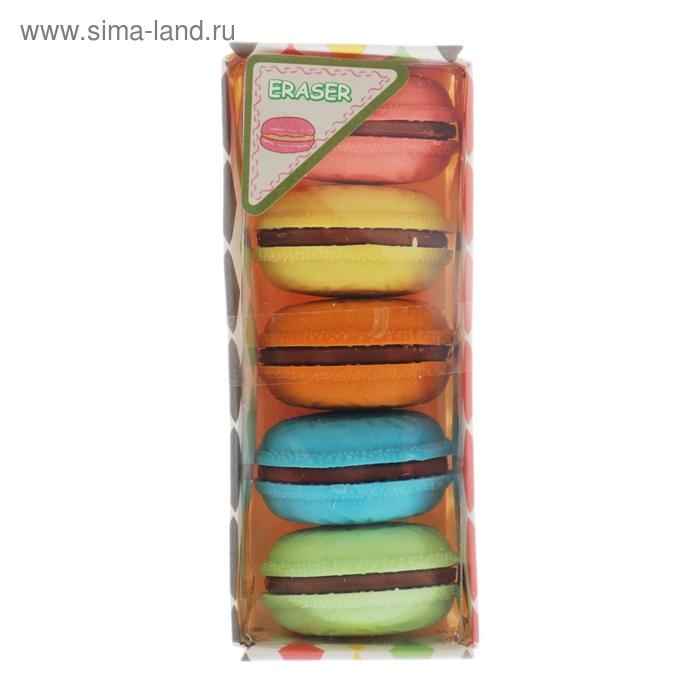 Набор ластиков фигурных Набор ластиков фигурных "Макарун", 5 штук